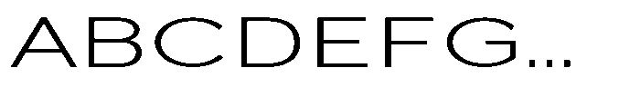 Quenova Extra Light Extra Expanded Font UPPERCASE