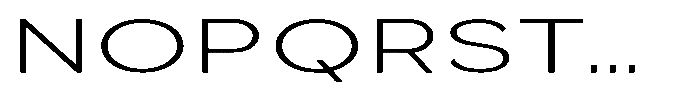 Quenova Extra Light Extra Expanded Font UPPERCASE