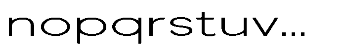 Quenova Extra Light Extra Expanded Font LOWERCASE