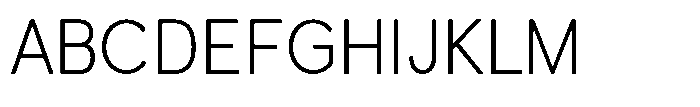 Quenova Extra Light Semi Condensed Font UPPERCASE