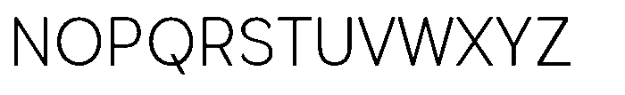 Quenova Extra Light Semi Condensed Font UPPERCASE