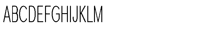 Quenova Extra Light Ultra Condensed Font UPPERCASE