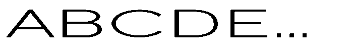 Quenova Extra Light Ultra Expanded Font UPPERCASE