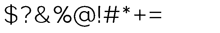 Quenova Extra Light Font OTHER CHARS