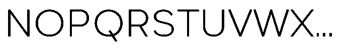 Quenova Extra Light Font UPPERCASE