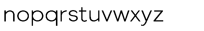 Quenova Extra Light Font LOWERCASE