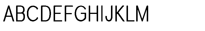 Quenova Light Condensed Font UPPERCASE