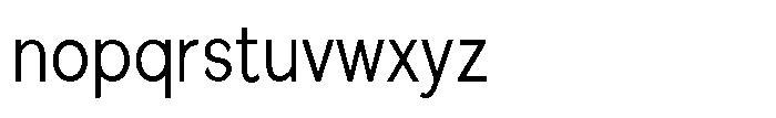 Quenova Light Condensed Font LOWERCASE
