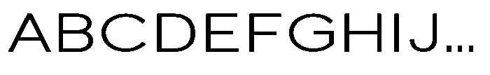 Quenova Light Expanded Font UPPERCASE