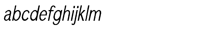 Quenova Light Extra Condensed Italic FONT