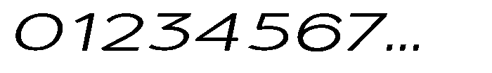 Quenova Light Extra Expanded Italic Font OTHER CHARS