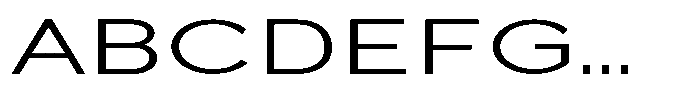Quenova Light Extra Expanded Font UPPERCASE