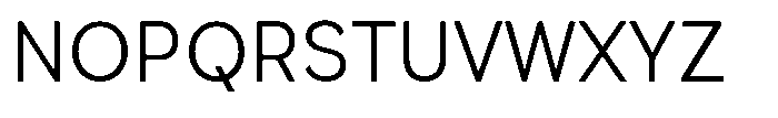 Quenova Light Semi Condensed Font UPPERCASE