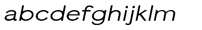 Quenova Light Semi Expanded Italic FONT