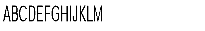 Quenova Light Ultra Condensed Font UPPERCASE