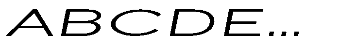 Quenova Light Ultra Expanded Italic Font UPPERCASE