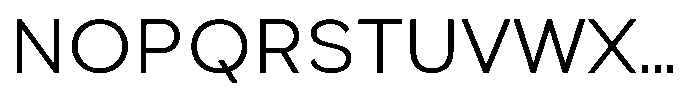 Quenova Light Font UPPERCASE