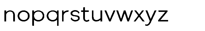 Quenova Light Font LOWERCASE
