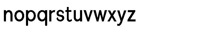 Quenova Medium Condensed Font LOWERCASE