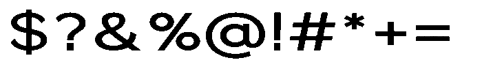 Quenova Medium Expanded Font OTHER CHARS