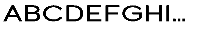 Quenova Medium Expanded Font UPPERCASE