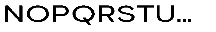 Quenova Medium Expanded Font UPPERCASE