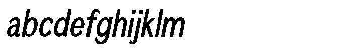 Quenova Medium Extra Condensed Italic FONT