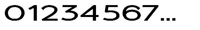 Quenova Medium Extra Expanded Font OTHER CHARS