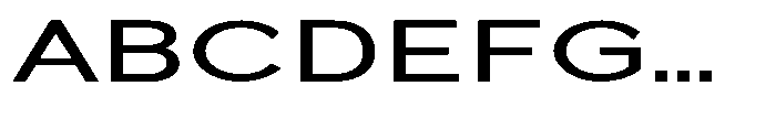 Quenova Medium Extra Expanded Font UPPERCASE