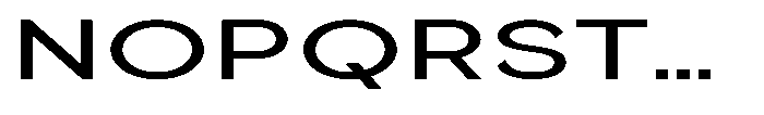 Quenova Medium Extra Expanded Font UPPERCASE
