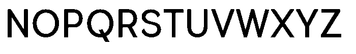 Quenova Medium Semi Condensed Font UPPERCASE
