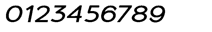 Quenova Medium Semi Expanded Italic Font OTHER CHARS