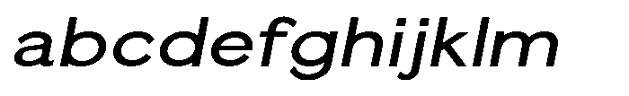 Quenova Medium Semi Expanded Italic FONT