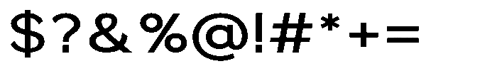 Quenova Medium Semi Expanded Font OTHER CHARS