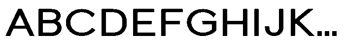 Quenova Medium Semi Expanded Font UPPERCASE
