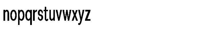 Quenova Medium Ultra Condensed Font LOWERCASE