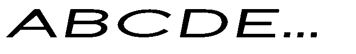 Quenova Medium Ultra Expanded Italic Font UPPERCASE
