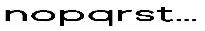 Quenova Medium Ultra Expanded Font LOWERCASE