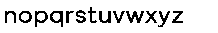 Quenova Medium Font LOWERCASE