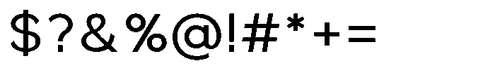 Quenova Regular Font OTHER CHARS