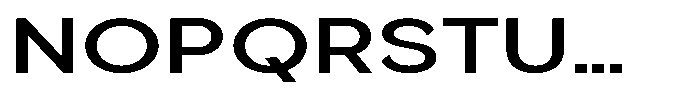 Quenova Semi Bold Expanded Font UPPERCASE