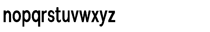 Quenova Semi Bold Extra Condensed Font LOWERCASE