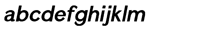 Quenova Semi Bold Semi Condensed Italic FONT