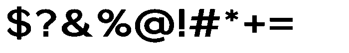 Quenova Semi Bold Semi Expanded Font OTHER CHARS