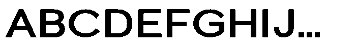 Quenova Semi Bold Semi Expanded Font UPPERCASE