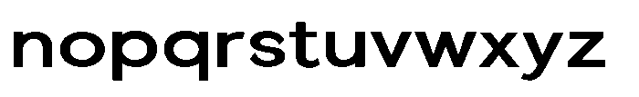 Quenova Semi Bold Semi Expanded Font LOWERCASE
