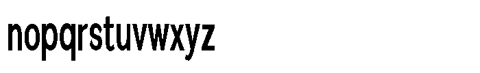 Quenova Semi Bold Ultra Condensed Font LOWERCASE