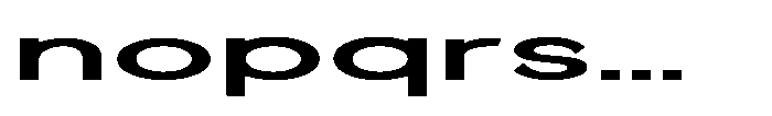 Quenova Semi Bold Ultra Expanded Font LOWERCASE