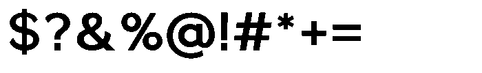 Quenova Semi Bold Font OTHER CHARS
