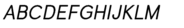 Quenova Semi Condensed Italic Font UPPERCASE